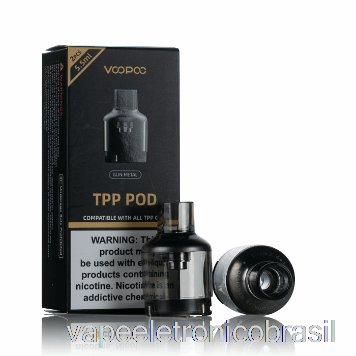 Vape Vaporesso Voopoo Tpp Pods De Substituição Gunmetal